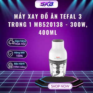 Máy xay đồ ăn Tefal 3 trong 1 MB520138 - 300W, 400ml - Hàng Chính Hãng Bảo Hành 24 Tháng