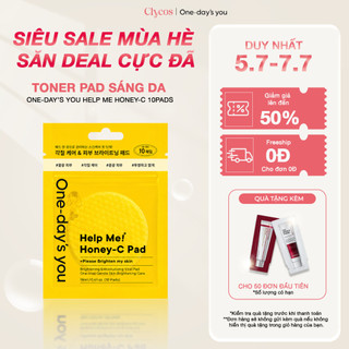 One-day's you - Toner Pad Sáng Da - Help Me Honey-C 10 Miếng | Clycos Phân Phối