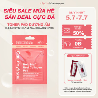 One-day's you - Toner Pad Dưỡng Ẩm - Help Me Real Collagen 10 Miếng | Clycos Phân Phối