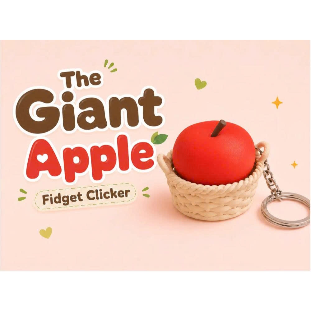 Móc Khóa Clicky Pixel Fidget Bấm Giảm Stress In 3D – Đồ Chơi Bấm Click Trang Trí Chìa Khóa / Balo