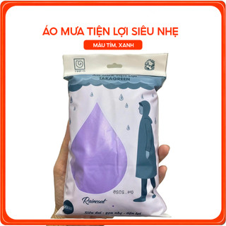 Áo Mưa Tiện Lợi Áo Mưa Mỏng Gọn Nhẹ Chống Nước Dùng Nhiều Lần Du Lịch Đi Mưa Ngoài Trời Nhỏ Gọn