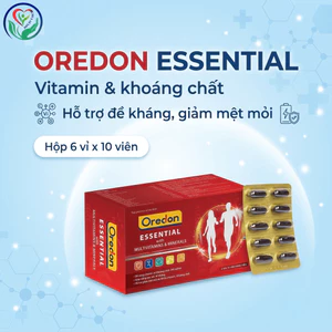 Oredon Essential hộp 60 viên bổ sung vitamin khoáng chất, hỗ trợ đề kháng, giảm mệt mỏi