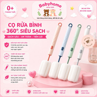 Cọ mút ( xốp) rửa bình sữa loại cao cấp có thể thay thế đầu