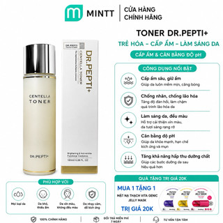 [CHÍNH HÃNG 100%] Nước Hoa Hồng Dưỡng Da Cấp Ẩm, Căng Bóng Dr.Pepti Centella Toner Ex 180ml Mẫu Mới
