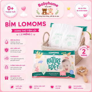 MINIPACK dùng thử bỉm dán/quần LOMOMS Hàn Quốc siêu mỏng nhẹ khô thoáng cho bé