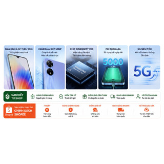 Điện Thoại OPPO A78 5G Fullbox 6GB/128GB 8GB/256GB 12GB/256GB | Camera 50MP | Pin 5000mAh | Màn 90Hz | Bảo Hành 12 Tháng