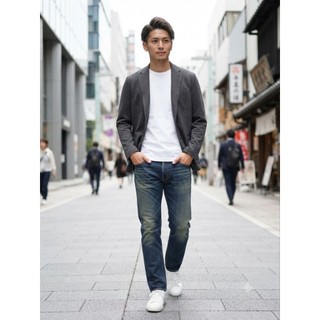 quần jean nam rêu đá cầm thạch japan denim