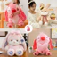 Gấu Bông Lớn Thỏ Tai Dài ST Hoa, Hàng Cao Cấp Mềm Mịn MEILI STORE
