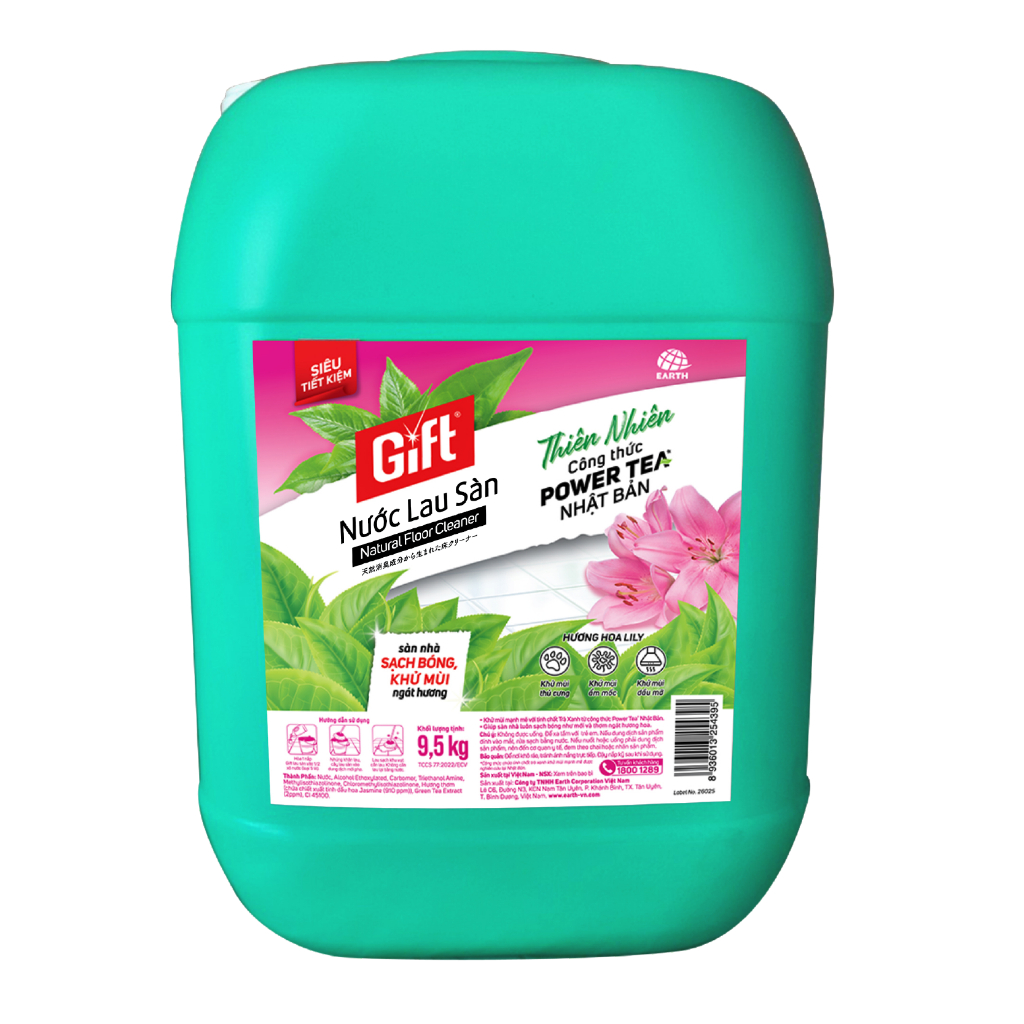 Nước Lau Sàn Gift can 9,5kg các loại