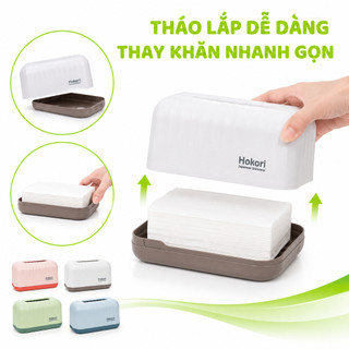 Hộp Khăn Giấy Hokori 2705 Nhựa PP Cao Cấp Cho Phòng Khách Văn Phòng Ô Tô GD33