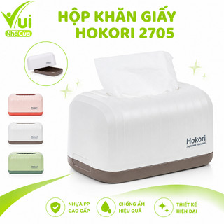 Hộp Khăn Giấy Hokori 2705 Nhựa PP Cao Cấp Cho Phòng Khách Văn Phòng Ô Tô GD33