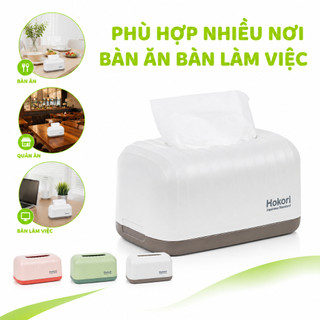 Hộp Khăn Giấy Hokori 2705 Nhựa PP Cao Cấp Cho Phòng Khách Văn Phòng Ô Tô GD33
