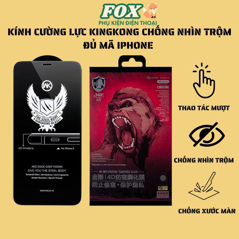 Kính cường lực KK chống nhìn trộm dành cho IPhone 11 12 13 14 15 16 17Promax 17Air pro plus