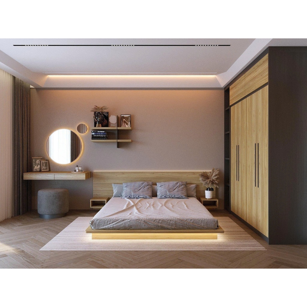 Giường Ngủ Bay Kiểu Nhật Mẫu Mới Phong Cách Hiện Đại, Sang Trọng Tạo Cảm Giác Lơ Lửng Trên Không - HomeDecor