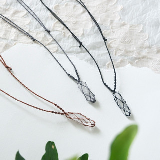 [Tiệm của Wi] Vòng cổ Clear Quartz - Thạch anh Trắng năng lượng tự nhiên