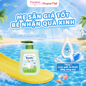 Nước rửa bình - đồ dùng cho be Sachi 450g