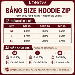 Áo Khoác Hoodie Zip Mèo TGJGOIS Nỉ Lông Cáo Dày Dặn Form Boxy Unisex Có Mũ Khóa Kéo Nam Nữ KONOVA