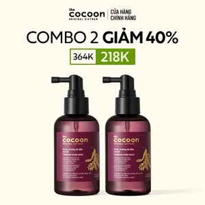 Combo 2 Nước dưỡng da đầu bồ kết Cocoon 140ml