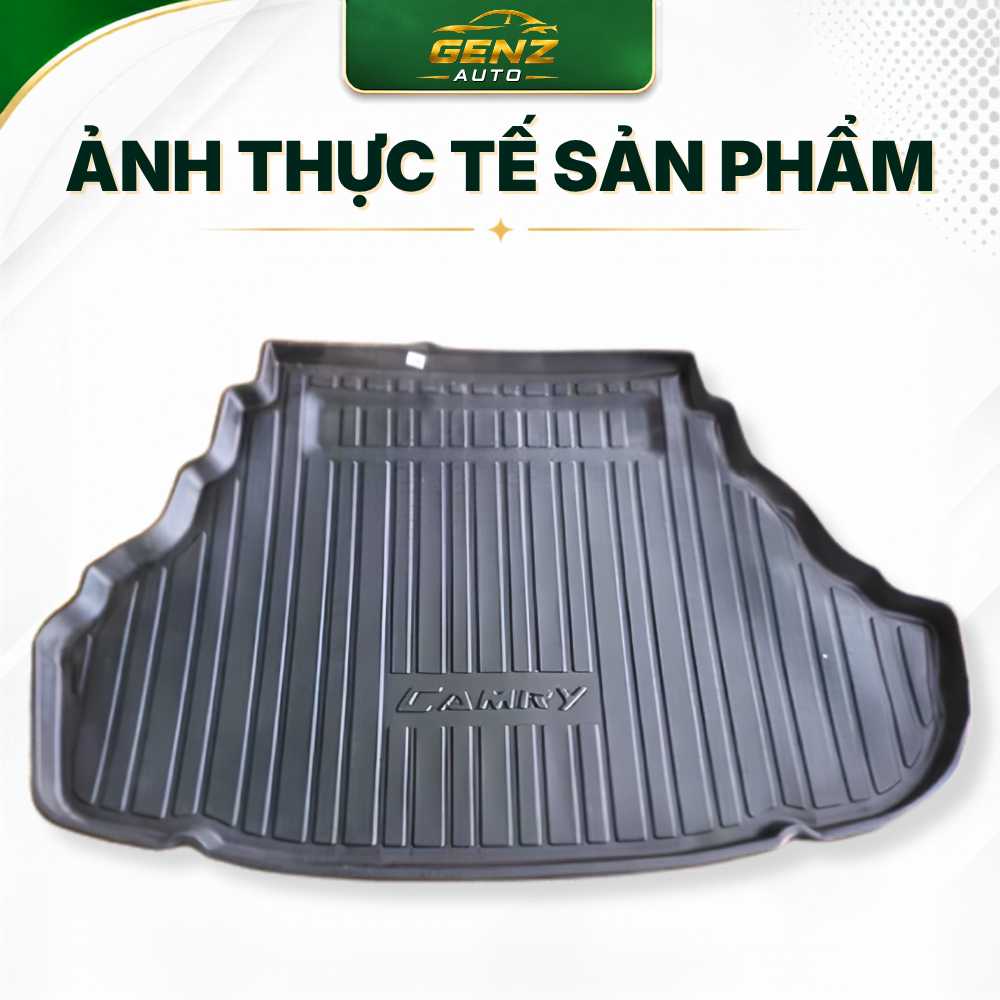 Lót cốp TOYOTA CAMRY 2006 - NAY - Nhựa dẻo TPO Không mùi, Chuẩn khít form xe, Chống thấm nước, dễ vệ sinh