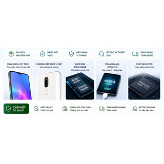 Điện Thoại OPPO F11 8GB/256GB Fullbox Bản Sách Tay  | Camera 48MP | Pin 4020mAh |  | Màn 6.53 Inch FHD+ | BH 12tháng