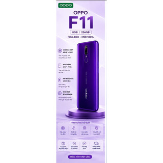 Điện Thoại OPPO F11 8GB/256GB Fullbox Bản Sách Tay  | Camera 48MP | Pin 4020mAh |  | Màn 6.53 Inch FHD+ | BH 12tháng