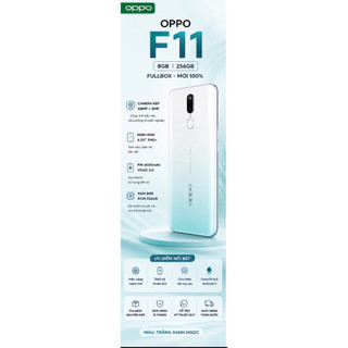 Điện Thoại OPPO F11 8GB/256GB Fullbox Bản Sách Tay  | Camera 48MP | Pin 4020mAh |  | Màn 6.53 Inch FHD+ | BH 12tháng