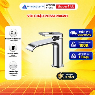 Vòi Chậu Lavabo Rossi R803V1 Có Nóng Lạnh, Bảo Hành 2 Năm, Thiết Kế Tinh Tế Chuẩn Tây Ban Nha