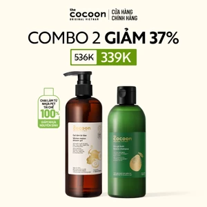 COMBO Gel tắm bí đao 500ml & Dầu gội bưởi Cocoon 310ml