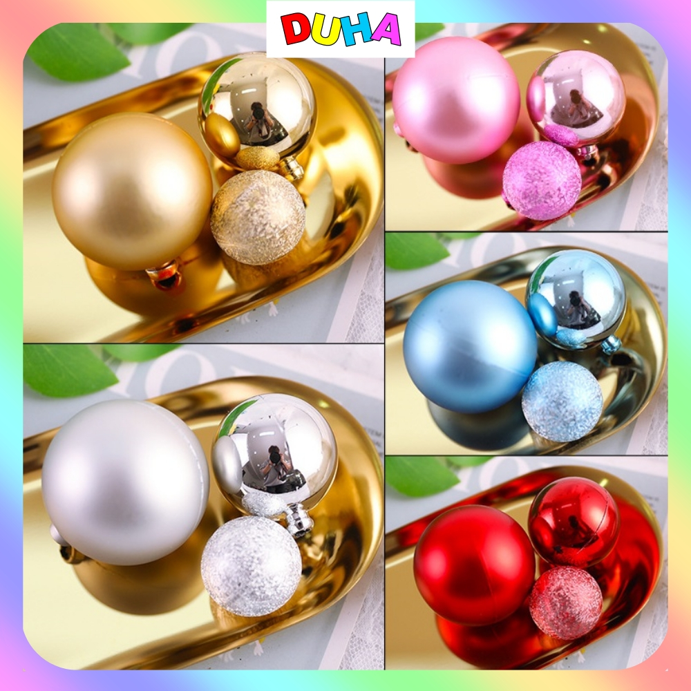 Combo 10 Set 3 Bi Nhựa Trang trí bánh kem, trang trí bánh kem, trang trí bánh sinh nhật, trang trí Noel lễ tết DUHA 068