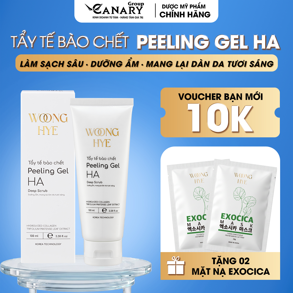 Gel Tẩy Tế Bào Chết mùi Lavender, se khít lỗ chân lông, tăng cường độ ẩm 100ml - Peeling Gel HA