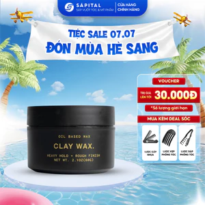 Sáp vuốt tóc Rusty Lab Clay Wax - Sáp khô, Giữ nếp tới 12h, Phù hợp mọi chất tóc, Không gây bết dính