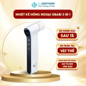 Nhiệt Kế Điện Tử IRT1603 UBABI UB-NK001 Máy Đo Nhiệt Độ Cho Trẻ Đo Trán Đo Tai Chính Xác Sau 1s