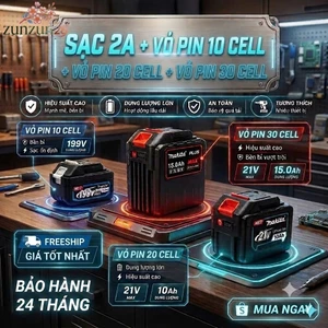 Sạc Pin 5S 21V 1A 2A VITO Chân Pin Phổ Thông - Dùng Cho Máy Khoan, Máy Bulong, Quạt Tích Điện, Máy Cưa...