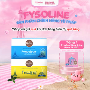 Combo Fysoline Vàng 20 Ống (Date T4.2027) + Xanh 20 Ống Hỗ Trợ Giảm Viêm Mũi, Sổ Mũi Cho Bé