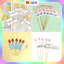 RẺ VÔ ĐỊCH - COMBO 10 Set Cắm Giấy hình hình cây nến - Phụ Kiện Bánh Sinh Nhật, Bánh Kem- Giá Tốt DUHA 076