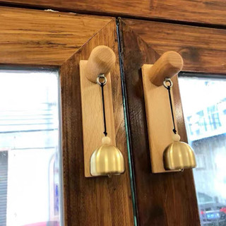 Chuông Gió Bằng Gỗ Treo Cửa báo khách chuông đồng decor trang trí