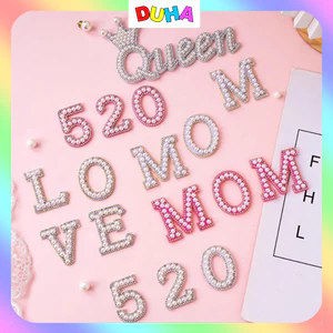 Phụ Kiện Trang Trí Bánh Sinh Nhật [FREESHIP🚗] Que Cắm LOVE-MOM-BABY-HAPPY BIRTH DAY Trang Trí Bánh Kem DUHA 093