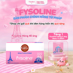 Fysoline - Nước muối sinh lý Pháp - Vệ sinh mắt, mũi, miệng cho bé - Hộp 40 ống x 5ml