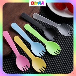 COMBO 500 NĨA NHỰA dùng 1 lần ăn bánh kem, thìa nhựa ăn bánh, muỗng nhựa DUHA 094