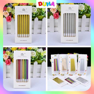 Combo 10 Vỉ bút chì NHIỀU MÀU TRANG TRÍ BÁNH KEM – CHÁY ĐẸP KHÔNG CHẢY LEM DUHA 099