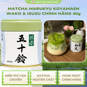 Bột Matcha Chính Hãng Marukyu Koyamaen Nhật Bản Matcha Wako Isuzu 40g Matcha Nguyên Chất Đậm Trà M21