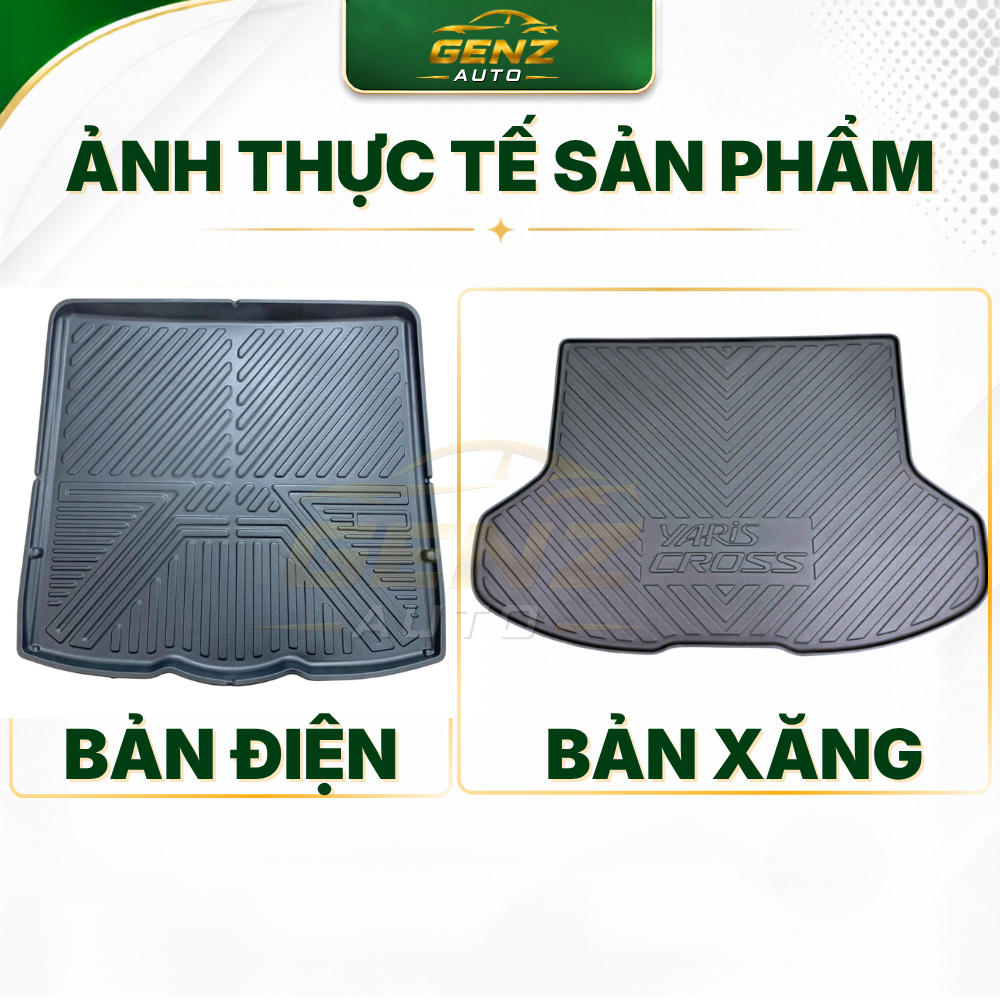 Lót cốp TOYOTA YARIS CROSS 2023 - NAY - Nhựa dẻo TPO Không mùi, Chuẩn khít form xe, Chống thấm nước, dễ vệ sinh
