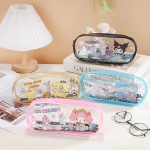 Hộp Bút Trong Suốt Họa Tiết Hoạt Hình Dễ Thương Sức Chứa Lớn Cho Học Sinh MUN STORE HBSANTRONG198