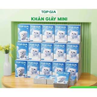 [MUA 50 TẶNG 50] TỔNG 100 GÓI GIẤY MINI GIAGIA TOPGIA bỏ túi, khổ giấy size to, giấy không tạo bụi không gây kích ứng