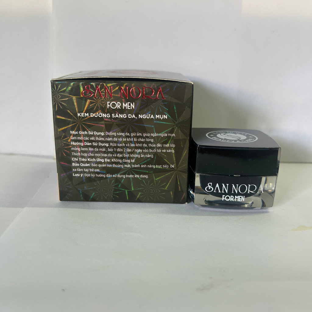 Kem Ngừa Mụn Thâm Dưỡng Sáng Da Liền Sẹo Dành Cho Nam San Nora 20g [Đen]