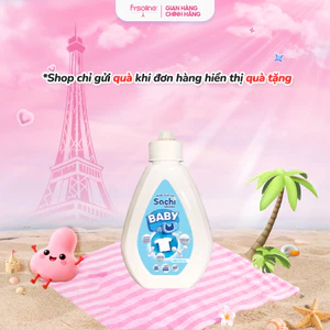 Nước Giặt Xả Cho Bé Sachi Organic Hương Thơm Dịu Nhẹ, Làm Sạch Vết Bẩn, Làm Mềm và Giữ Bền Màu Vải - 280g
