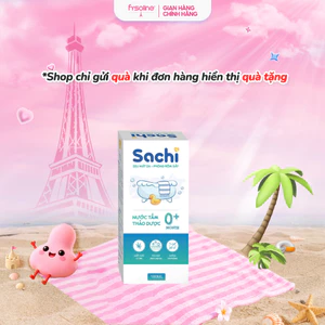 Nước tắm thảo dược cho bé Sachi 180ml làm sạch nhẹ nhàng diu mát da, hạn chế mảng bám da đầu