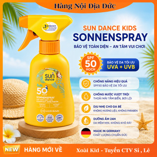 Kem chống nắng cho bé Sundance, Bubchen Kids SPF 50 an toàn với trẻ sơ sinh của Đức -Date mới Đủ Bill