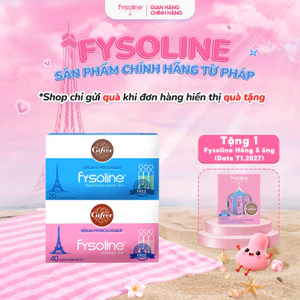 Combo Nước muối sinh lý FYSOLINE Xanh 20 ống x 5ml Và Hồng 40 ống x 5ml