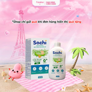 Nước Tắm Thảo Dược Sachi Sả Chanh 250ml - Tự Nhiên Dịu Mát Da, Ngừa Rôm Sảy Cho Bé Từ Sơ Sinh